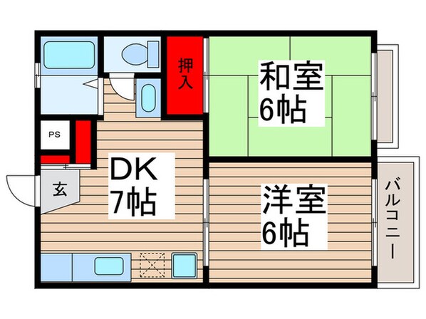 エリ－ルさぎぬまの物件間取画像